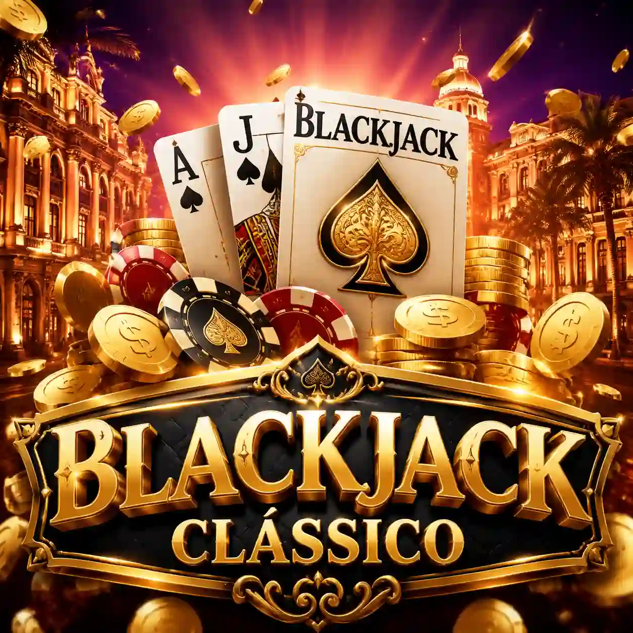 Mesa de blackjack clássico ao vivo na 25f